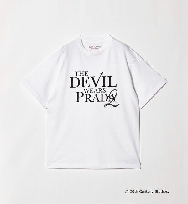 BEAUTY&YOUTH UNITED ARROWS「【別注】＜プラダを着た悪魔2＞ ロゴ プリント Tシャツ」|Tシャツ・カットソー|WHITE