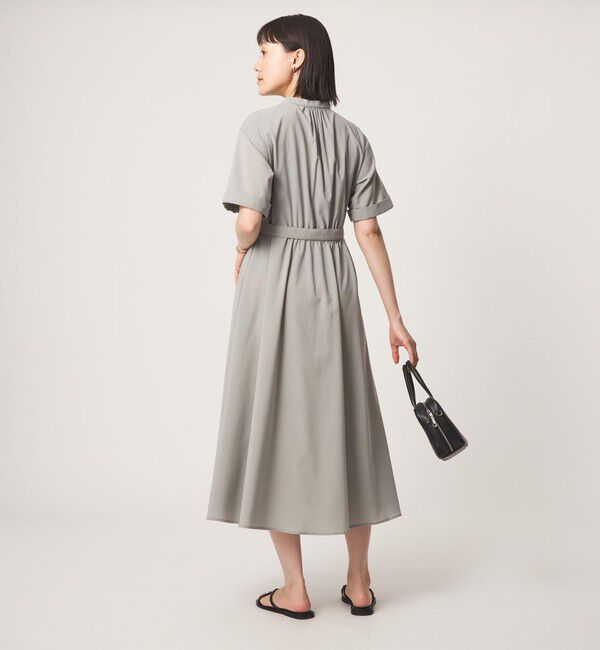 UNITED ARROWS green label relaxing「ベルト フレア ワンピース マシンウォッシャブル 吸水速乾 」|ワンピース|