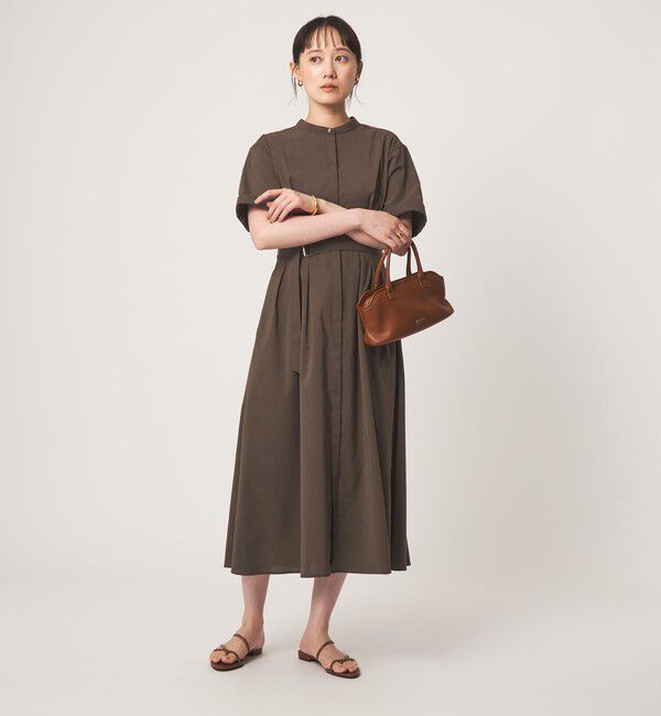 UNITED ARROWS green label relaxing「ベルト フレア ワンピース マシンウォッシャブル 吸水速乾 」|ワンピース|MD.BROWN