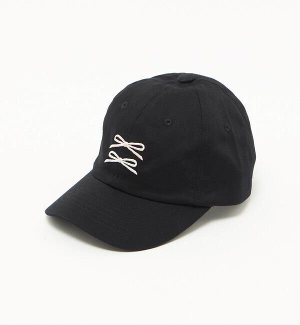 UNITED ARROWS green label relaxing「リボン ツイル キャップ / キッズ」|キャップ・キャスケット|BLACK