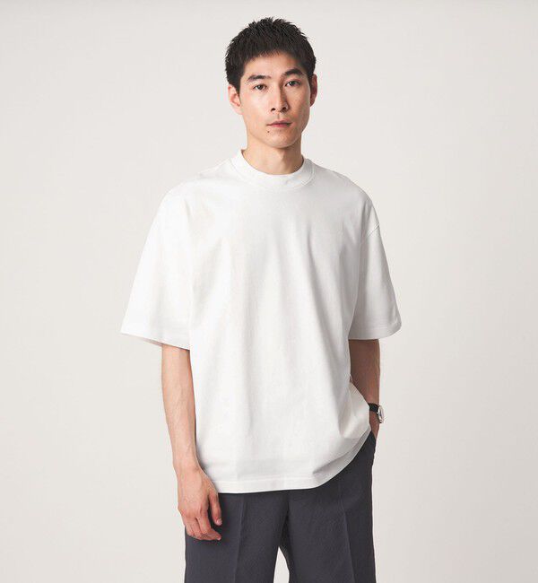 UNITED ARROWS green label relaxing「Deo-Papi プレーティング クルーネック 半袖 Tシャツ -消臭性-」|Tシャツ・カットソー|WHITE