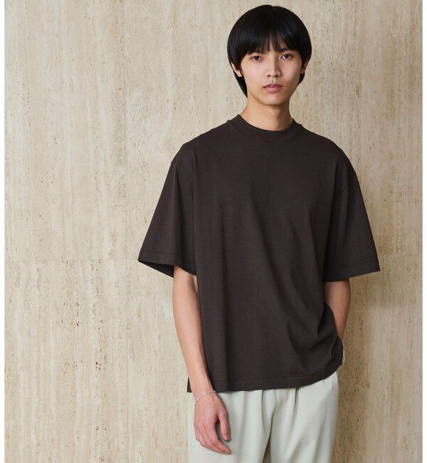 UNITED ARROWS green label relaxing「Deo-Papi プレーティング クルーネック 半袖 Tシャツ -消臭性-」|Tシャツ・カットソー|DK.BROWN
