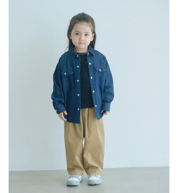UNITED ARROWS green label relaxing「ライト ツイル ツータック パンツ / キッズ 100cm-130cm」|チノ|