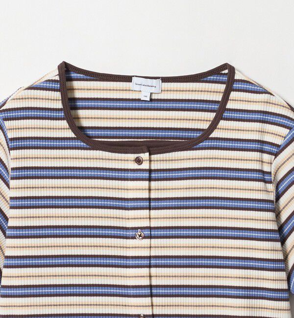 UNITED ARROWS green label relaxing「ボーダー カーディガン キャミソール セット / キッズ 140cm-160cm」|Tシャツ・カットソー|