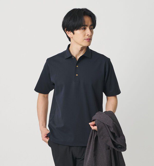 BEAUTY&YOUTH UNITED ARROWS「クール ハイゲージ モクロディ ポロシャツ 接触冷感 抗菌防臭」|Tシャツ・カットソー|