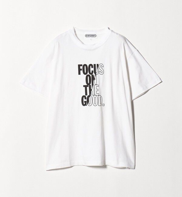 BEAUTY&YOUTH UNITED ARROWS「＜evergreen＞FOCUS プリント Tシャツ」|Tシャツ・カットソー|WHITE