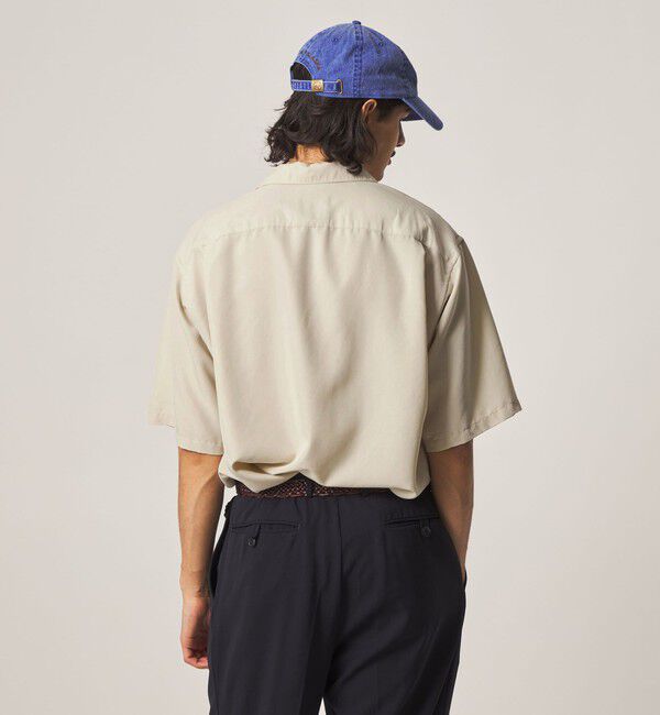 STEVEN ALAN「＜Steven Alan＞ ドレープ オープンカラー ショートスリーブ シャツ BOX」|シャツ・ブラウス|