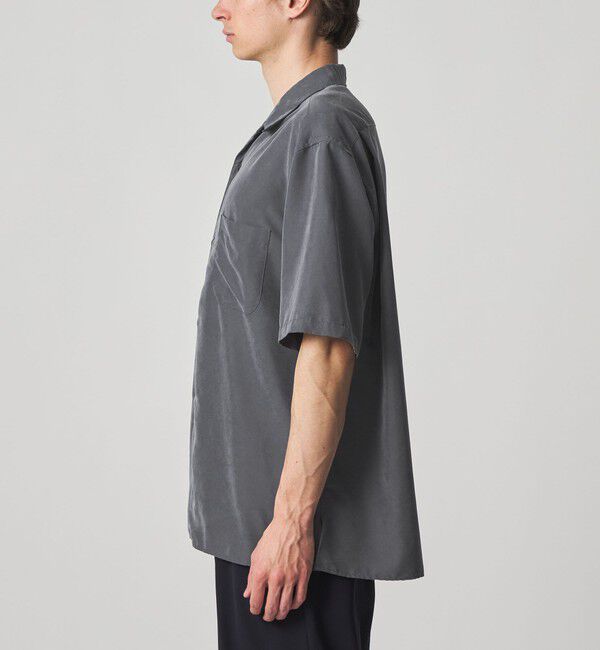 STEVEN ALAN「＜Steven Alan＞ ドレープ オープンカラー ショートスリーブ シャツ BOX」|シャツ・ブラウス|