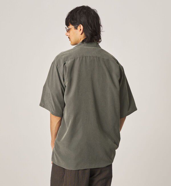 STEVEN ALAN「＜Steven Alan＞ ドレープ オープンカラー ショートスリーブ シャツ BOX」|シャツ・ブラウス|