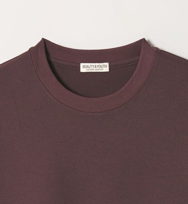 BEAUTY&YOUTH UNITED ARROWS「Air Dobby ワイドテーパード クルーネック Tシャツ ヨコストレッチ 吸水速乾 ウォッシャブル」|Tシャツ・カットソー|
