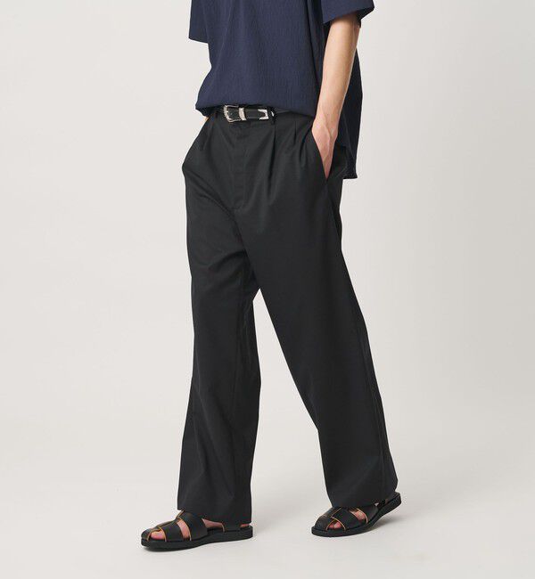 BEAUTY&YOUTH UNITED ARROWS「トロピカル ワイド テーパード スラックス NO.9 ウォッシャブル」|チノ|