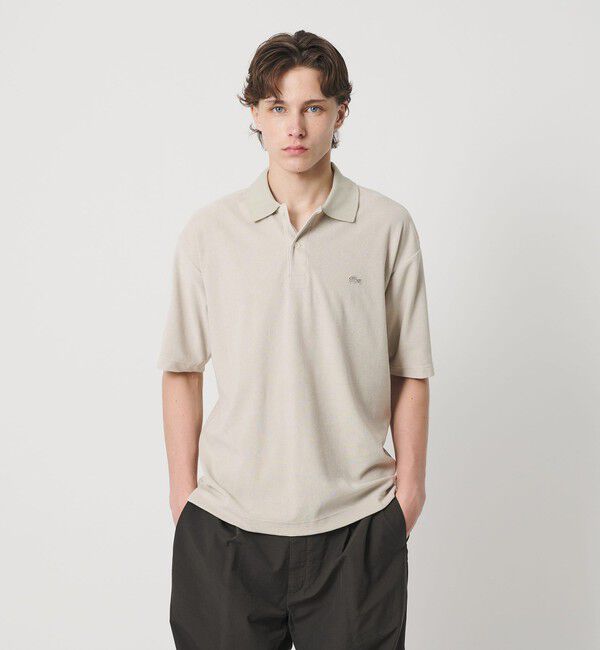 BEAUTY&YOUTH UNITED ARROWS「＜LACOSTE for BEAUTY&YOUTH＞ ワントーン パイル ショートスリーブ ポロシャツ」|Tシャツ・カットソー|BEIGE