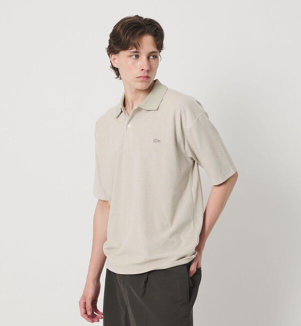 BEAUTY&YOUTH UNITED ARROWS「＜LACOSTE for BEAUTY&YOUTH＞ ワントーン パイル ショートスリーブ ポロシャツ」|Tシャツ・カットソー|