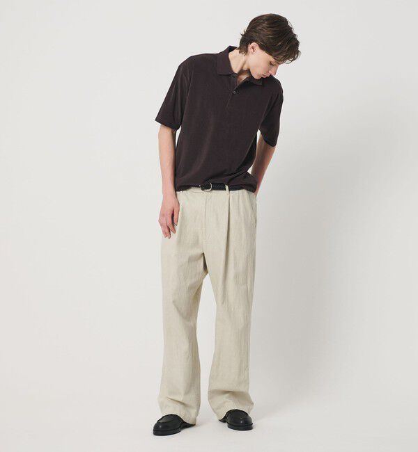 BEAUTY&YOUTH UNITED ARROWS「＜LACOSTE for BEAUTY&YOUTH＞ ワントーン パイル ショートスリーブ ポロシャツ」|Tシャツ・カットソー|