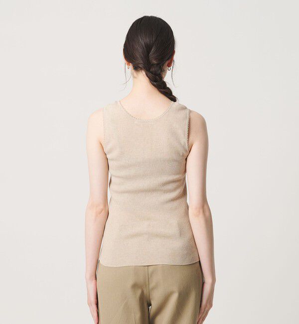 BEAUTY&YOUTH UNITED ARROWS「ヘンリーネック リブニット タンクトップ ウォッシャブル」|ニット・セーター|