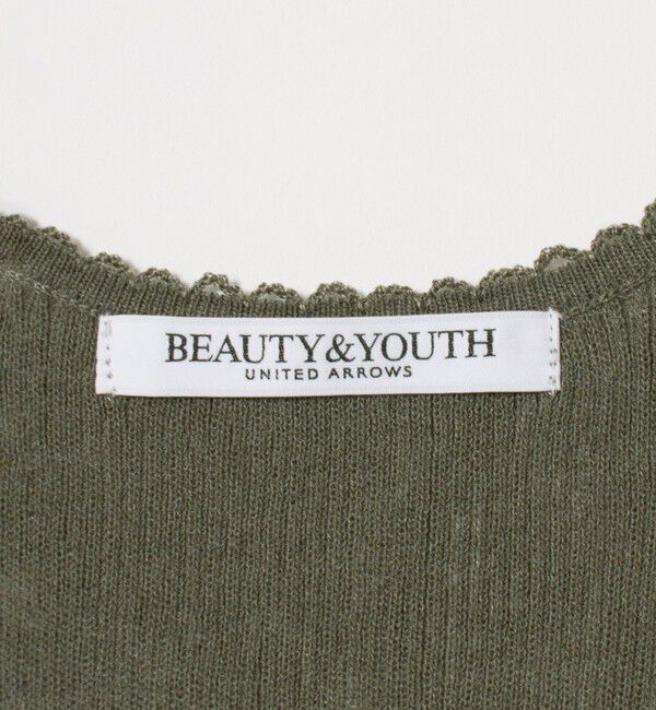 BEAUTY&YOUTH UNITED ARROWS「ヘンリーネック リブニット タンクトップ ウォッシャブル」|ニット・セーター|