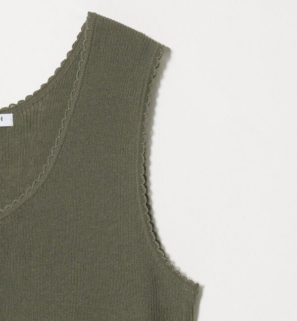 BEAUTY&YOUTH UNITED ARROWS「ヘンリーネック リブニット タンクトップ ウォッシャブル」|ニット・セーター|