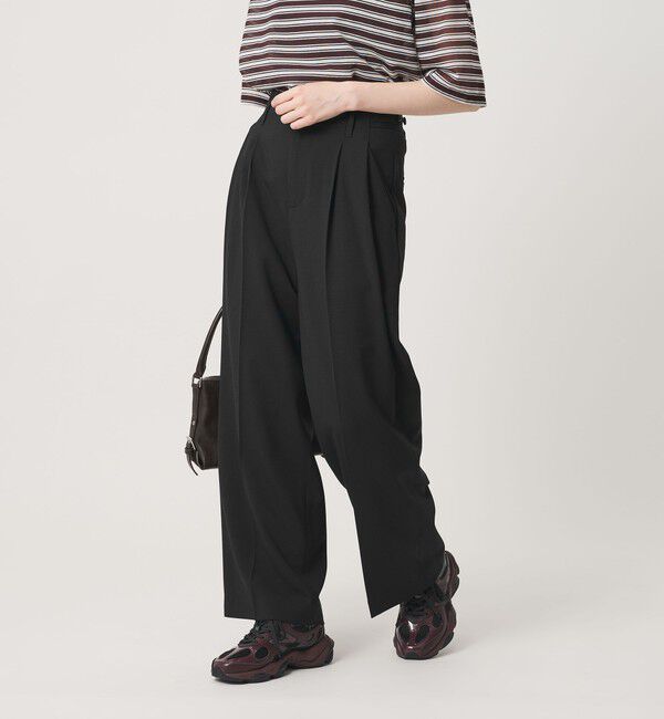 BEAUTY&YOUTH UNITED ARROWS「ポリエステルブレンド ２タック タブワイドパンツ ウォッシャブル 防シワ」|その他|