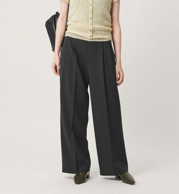 BEAUTY&YOUTH UNITED ARROWS「ポリエステルブレンド ２タック タブワイドパンツ ウォッシャブル 防シワ」|その他|
