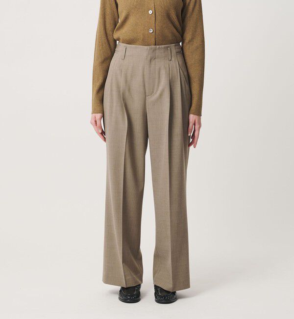 BEAUTY&YOUTH UNITED ARROWS「ポリエステルブレンド ２タック タブワイドパンツ ウォッシャブル 防シワ」|その他|