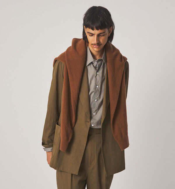 STEVEN ALAN「＜Steven Alan＞ コットン/リネン ツイル ダブルブレステッド 6B ジャケット」|テーラードジャケット|