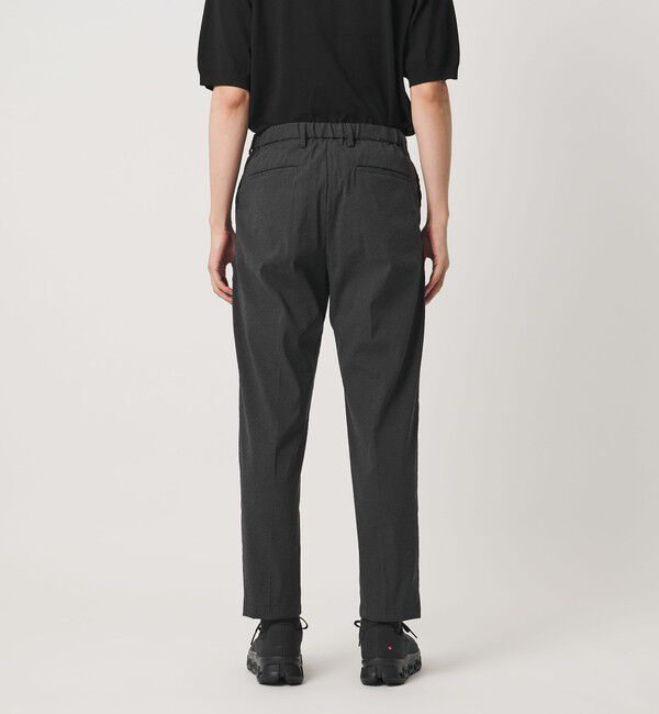 UNITED ARROWS「ウェザーコンフォート メランジ キャロット 1プリーツパンツ 撥水 ヨコストレッチ」|チノ|