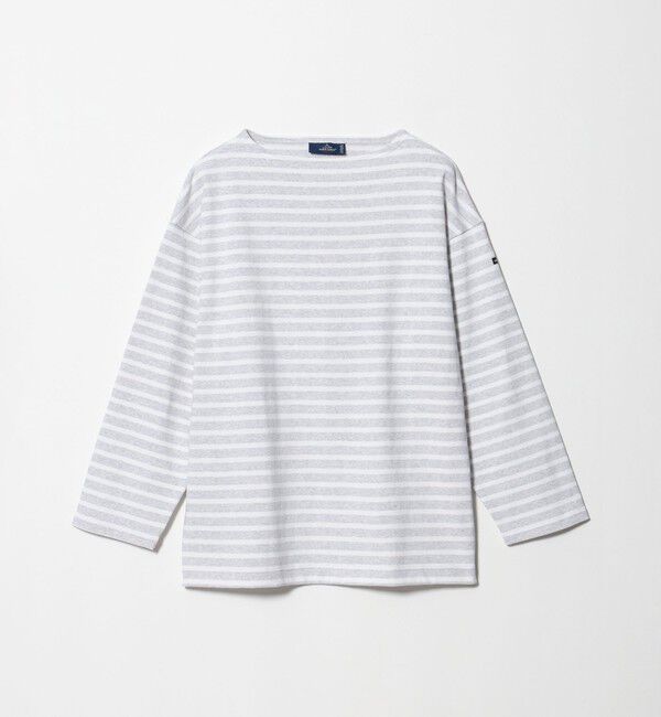 UNITED ARROWS「＜SAINT JAMES＞ OUESSANT LOOSE II/ボーダー ウェッソン ルーズ II」|Tシャツ・カットソー|LT.GRAY