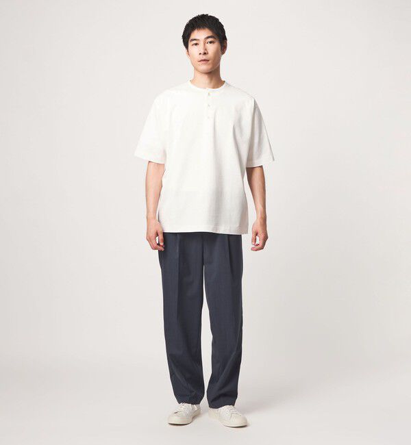 UNITED ARROWS green label relaxing「クリア MVS ヘンリーネック 半袖 Tシャツ」|Tシャツ・カットソー|