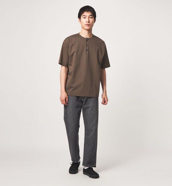 UNITED ARROWS green label relaxing「クリア MVS ヘンリーネック 半袖 Tシャツ」|Tシャツ・カットソー|