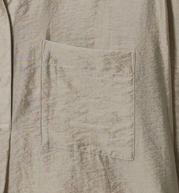 UNITED ARROWS green label relaxing「エアリーシアー スキッパー ポケット シャツ 接触冷感」|シャツ・ブラウス|
