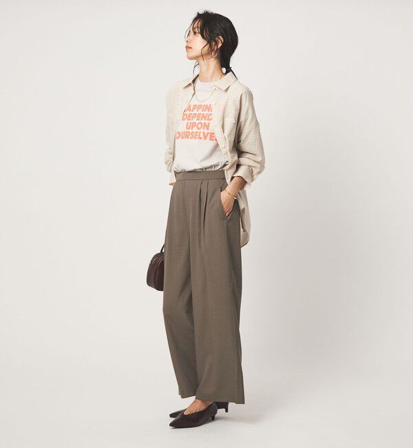 UNITED ARROWS green label relaxing「［size SHORT/TALLあり］オルマイ ツイル ワイド パンツ」|その他|