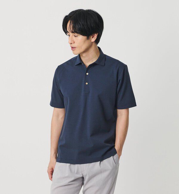BEAUTY&YOUTH UNITED ARROWS「クール ハイゲージ モクロディ ポロシャツ 接触冷感 抗菌防臭」|Tシャツ・カットソー|