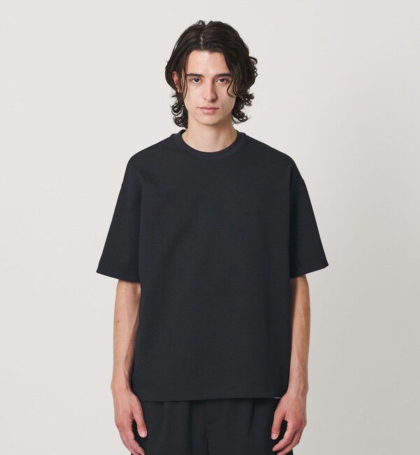 BEAUTY&YOUTH UNITED ARROWS「Air Dobby ワイドテーパード クルーネック Tシャツ ヨコストレッチ 吸水速乾 ウォッシャブル」|Tシャツ・カットソー|