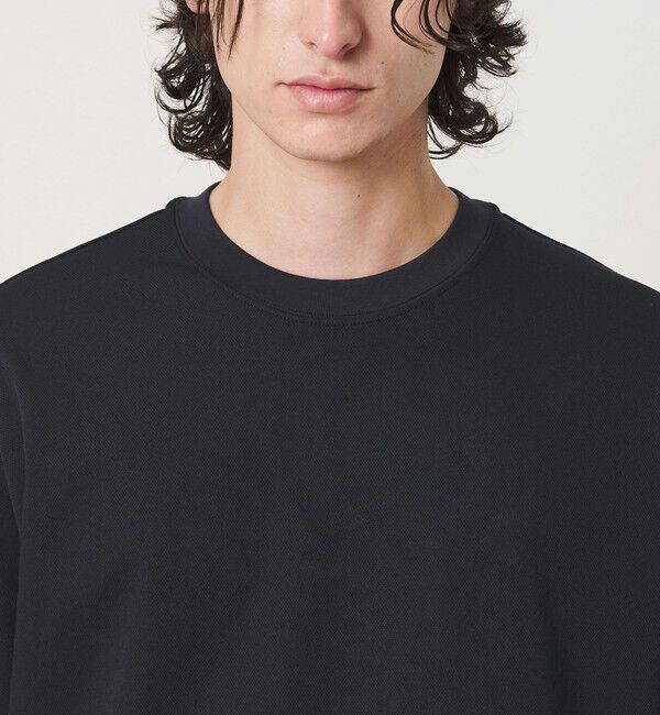 BEAUTY&YOUTH UNITED ARROWS「Air Dobby ワイドテーパード クルーネック Tシャツ ヨコストレッチ 吸水速乾 ウォッシャブル」|Tシャツ・カットソー|