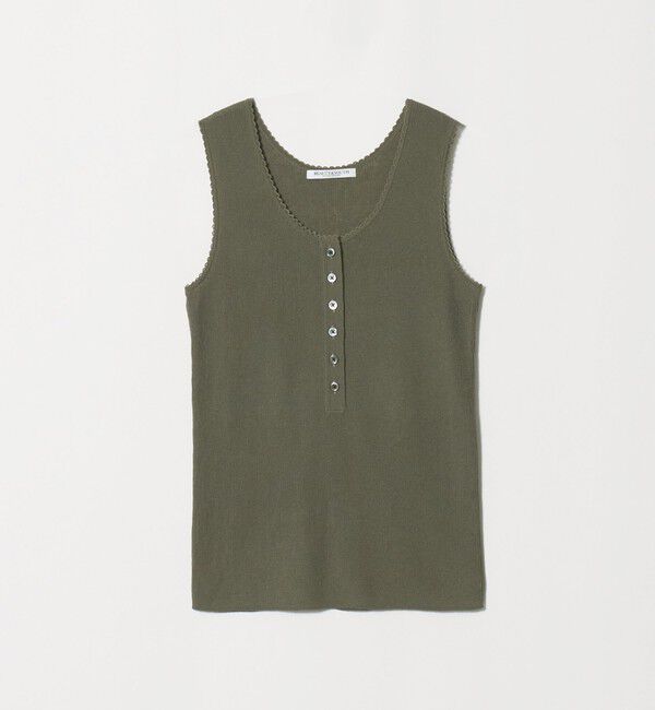 BEAUTY&YOUTH UNITED ARROWS「ヘンリーネック リブニット タンクトップ ウォッシャブル」|ニット・セーター|