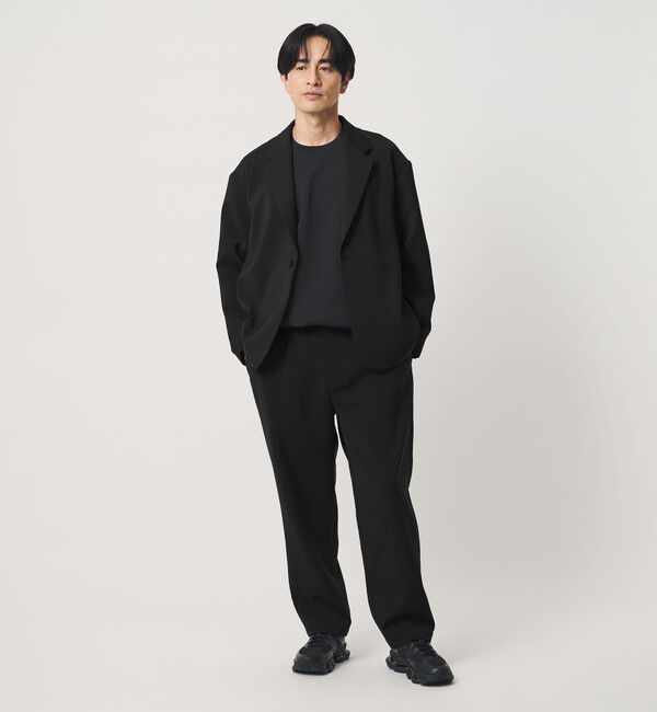 BEAUTY&YOUTH UNITED ARROWS「DUAL PACK 3.0 1プリーツ イージー パンツ NO.8 ヨコストレッチ UVカット ウォッシャブル セットアップ対応」|チノ|