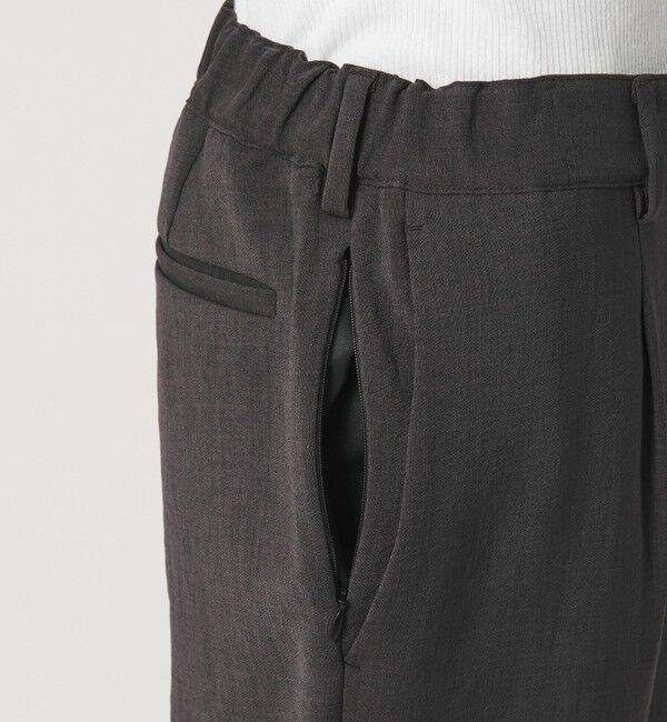 BEAUTY&YOUTH UNITED ARROWS「DUAL PACK 3.0 1プリーツ イージー パンツ NO.8 ヨコストレッチ UVカット ウォッシャブル セットアップ対応」|チノ|