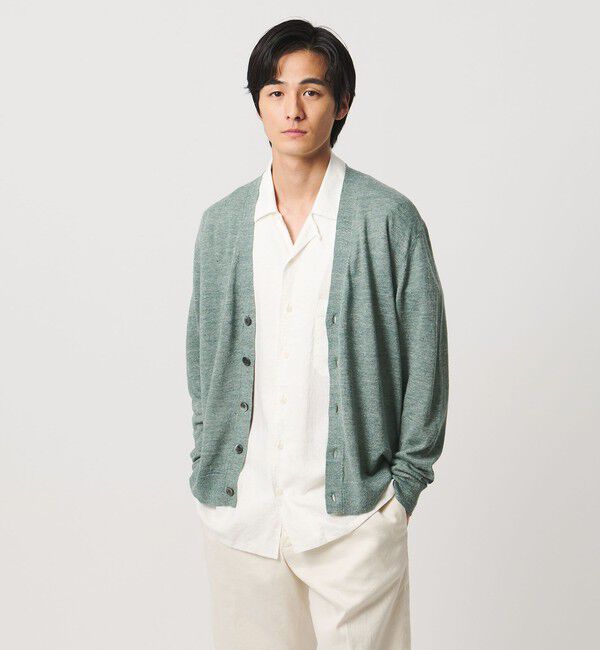 UNITED ARROWS「リネン/コットン ハイゲージ カーディガン」|カーディガン|LIME