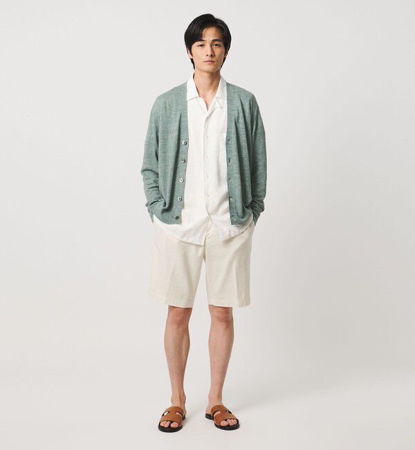 UNITED ARROWS「リネン/コットン ハイゲージ カーディガン」|カーディガン|