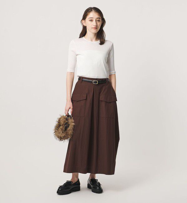 UNITED ARROWS「コットン テレコ 5分袖 カットソー」|Tシャツ・カットソー|