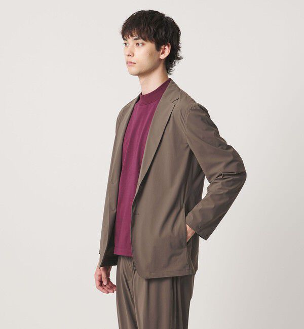 UNITED ARROWS「ナイロン/ポリウレタン エコニール シングル 2ボタン ジャケット タテヨコストレッチ」|テーラードジャケット|