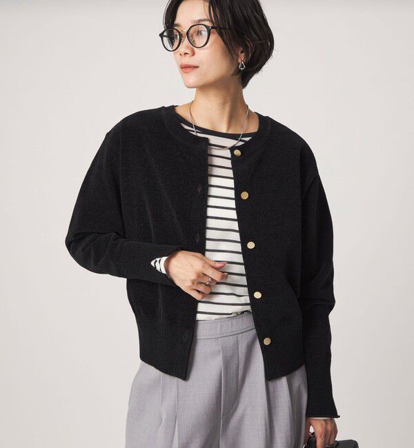 UNITED ARROWS green label relaxing「【結論シリーズ】ふれてモールニットカーデ」|カーディガン|