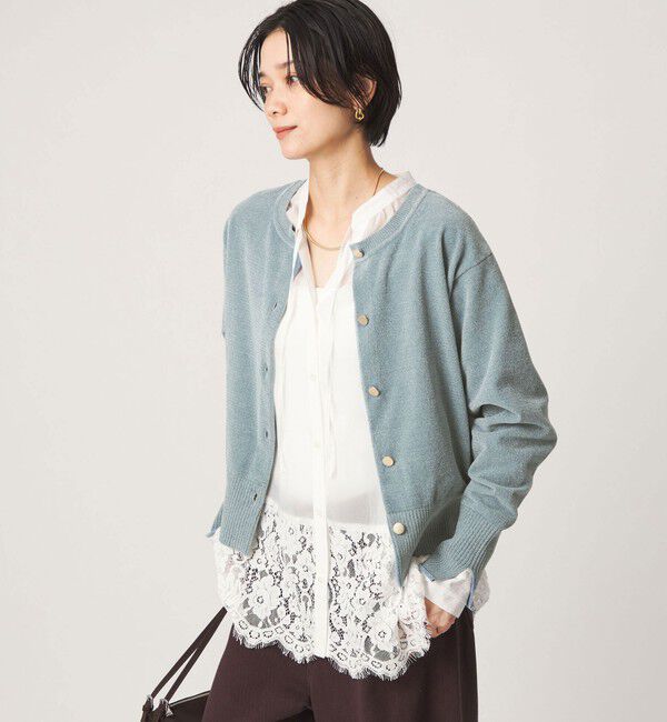 UNITED ARROWS green label relaxing「【結論シリーズ】ふれてモールニットカーデ」|カーディガン|
