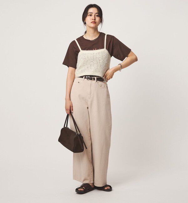 UNITED ARROWS green label relaxing「リボンヤーン ニット ビスチェ」|ベスト・ジレ|