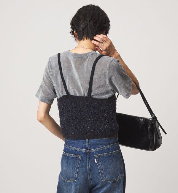 UNITED ARROWS green label relaxing「リボンヤーン ニット ビスチェ」|ベスト・ジレ|