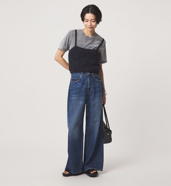 UNITED ARROWS green label relaxing「リボンヤーン ニット ビスチェ」|ベスト・ジレ|