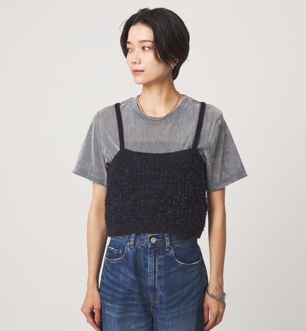 UNITED ARROWS green label relaxing「リボンヤーン ニット ビスチェ」|ベスト・ジレ|