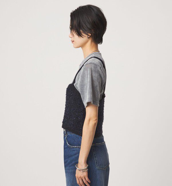 UNITED ARROWS green label relaxing「リボンヤーン ニット ビスチェ」|ベスト・ジレ|