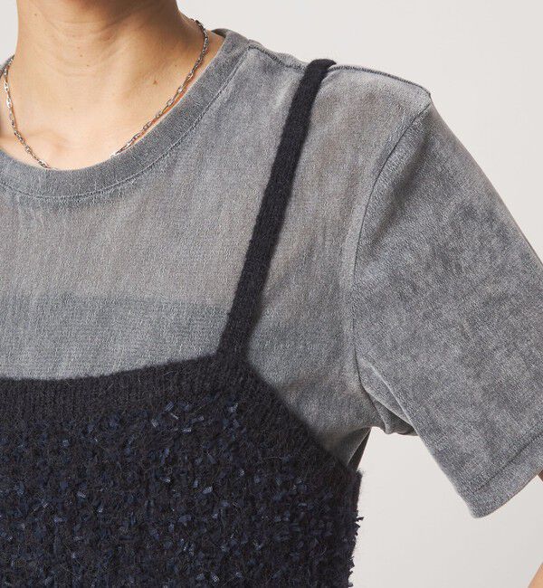 UNITED ARROWS green label relaxing「リボンヤーン ニット ビスチェ」|ベスト・ジレ|