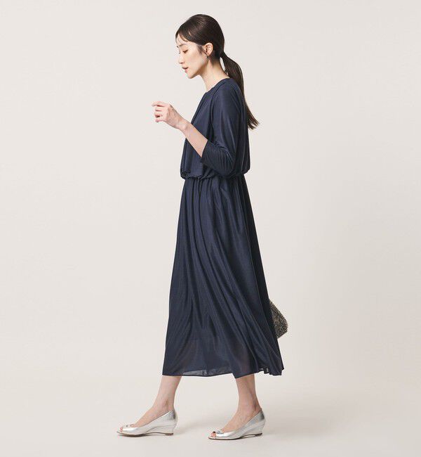 UNITED ARROWS「ギャザー ドレープ ワンピース ‐ウォッシャブル‐」|ワンピース|
